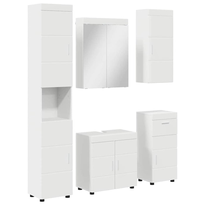 Set de mobilier pentru baie TULUM 5 pcs Alb 60 x 34 x 63 cm - WALTI WALTI