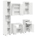 Set de mobilier pentru baie TULUM 5 pcs Alb 60 x 34 x 63 cm - WALTI WALTI