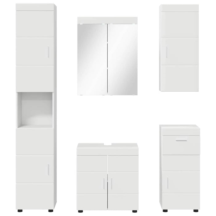 Set de mobilier pentru baie TULUM 5 pcs Alb 60 x 34 x 63 cm - WALTI WALTI