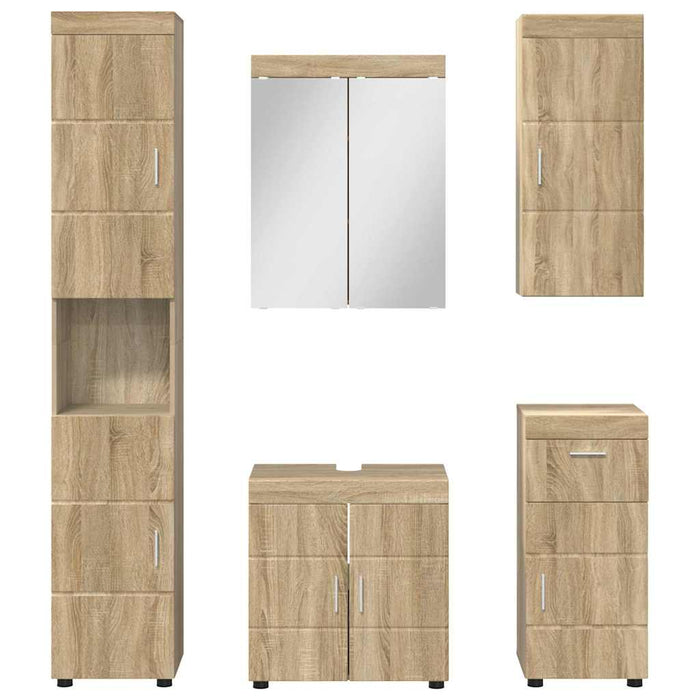Set de mobilier pentru baie TULUM 5 pcs Stejar Sonoma WALTI