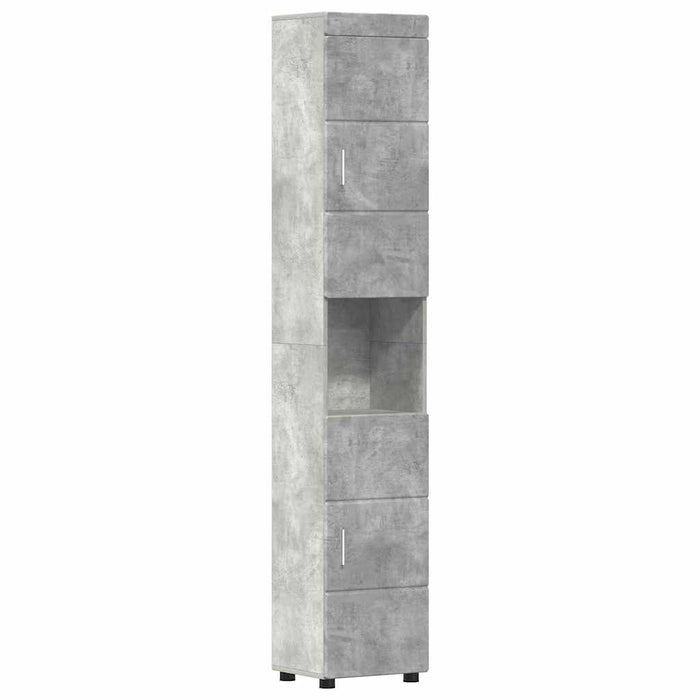 Set de mobilier pentru baie TULUM 5 pcs Gri din beton WALTI