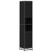 Set de mobilier pentru baie 4 pcs Stejar Negru Lemn compozit - WALTI WALTI