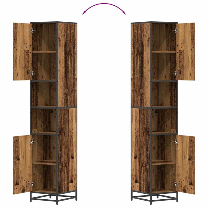 Set de mobilier pentru baie Lemn Vechi 35 x 37,5 x 188,5 cm - WALTI WALTI