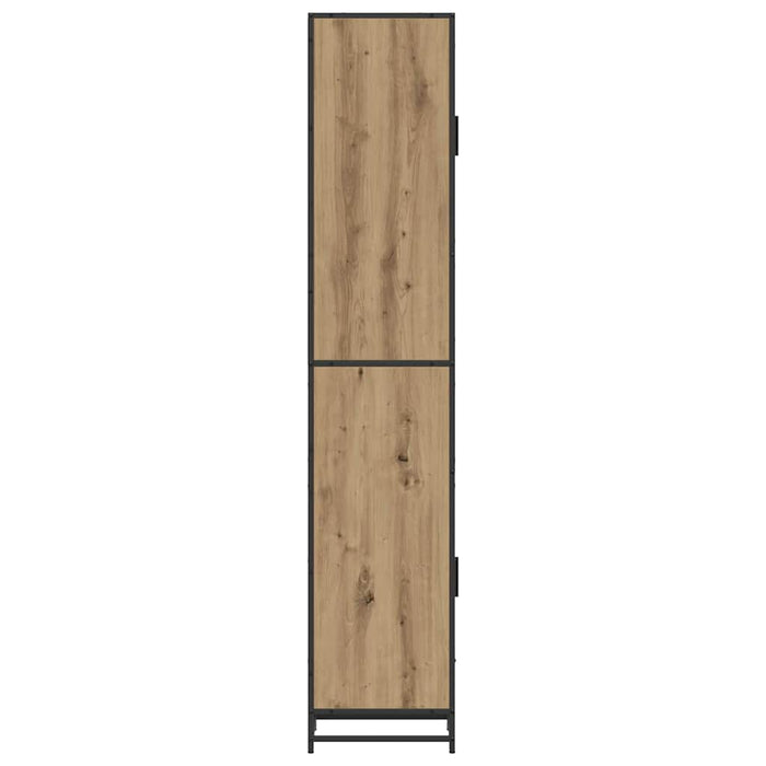 Set de mobilier pentru baie cu raft cu ușă Stejar Artizanal - WALTI WALTI