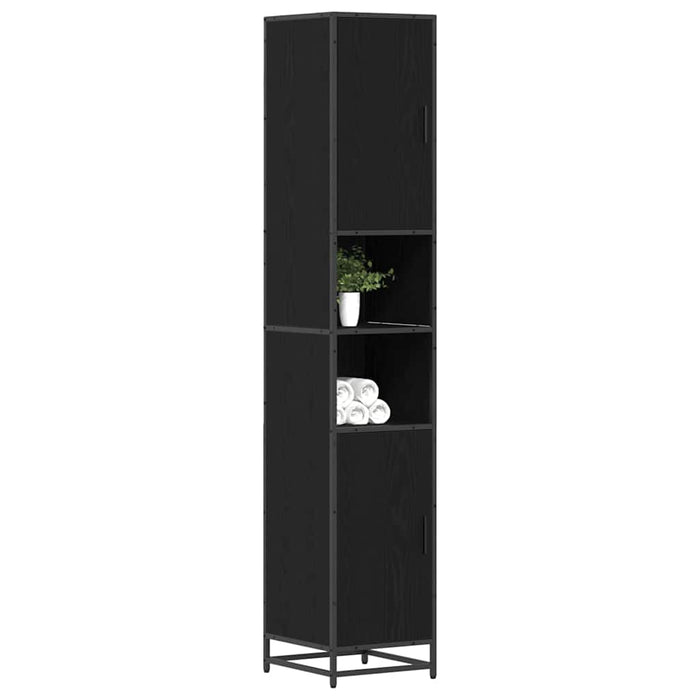 Dulap de Baie Stejar negru 35 x 37.5 x 188.5 cm Lemn compozit - WALTI WALTI