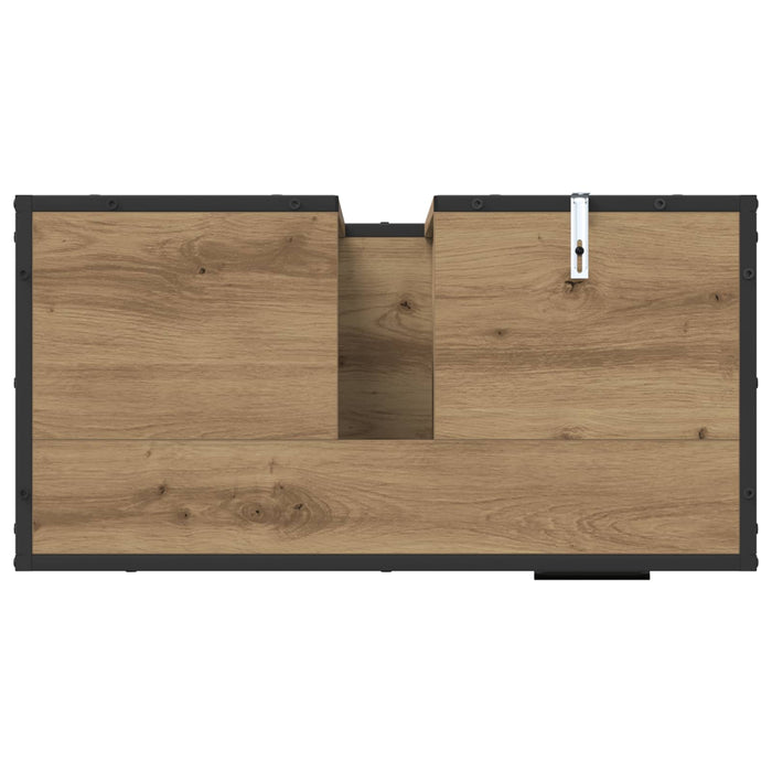 Set de mobilier pentru baie cu sertar 2 pcs Stejar Artizanal - WALTI WALTI