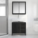 Set de mobilier pentru baie 2 pcs Stejar negru Lemn compozit - WALTI WALTI
