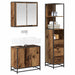 Set de mobilier pentru baie 3 pcs Lemn Vechi Lemn compozit - WALTI WALTI