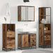 Set de mobilier pentru baie 4 pcs Lemn Vechi Lemn compozit - WALTI WALTI