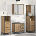 Set de mobilier pentru baie cu sertar 4 pcs Stejar Artizanal - WALTI WALTI