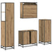 Set de mobilier pentru baie cu sertar 4 pcs Stejar Artizanal - WALTI WALTI