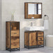 Set de mobilier pentru baie 3 pcs Lemn Vechi Lemn compozit - WALTI WALTI