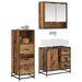 Set de mobilier pentru baie 3 pcs Lemn Vechi Lemn compozit - WALTI WALTI