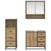 Set de mobilier pentru baie cu sertar 3 pcs Stejar Artizanal - WALTI WALTI