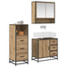 Set de mobilier pentru baie cu sertar 3 pcs Stejar Artizanal - WALTI WALTI