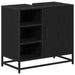Set de mobilier pentru baie 3 pcs Stejar Negru Lemn compozit - WALTI WALTI