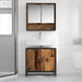 Set de mobilier pentru baie 2 pcs Lemn Vechi Lemn compozit - WALTI WALTI