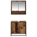 Set de mobilier pentru baie 2 pcs Lemn Vechi Lemn compozit - WALTI WALTI