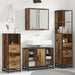Set de mobilier pentru baie 4 pcs Lemn Vechi Lemn compozit - WALTI WALTI
