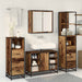 Set de mobilier pentru baie 4 pcs Lemn Vechi Lemn compozit - WALTI WALTI