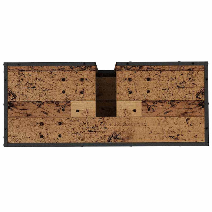 Set de mobilier pentru baie 4 pcs Lemn Vechi Lemn compozit - WALTI WALTI