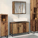 Set de mobilier pentru baie 2 pcs Lemn Vechi Lemn compozit - WALTI WALTI