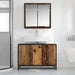 Set de mobilier pentru baie 2 pcs Lemn Vechi Lemn compozit - WALTI WALTI
