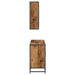 Set de mobilier pentru baie 2 pcs Lemn Vechi Lemn compozit - WALTI WALTI