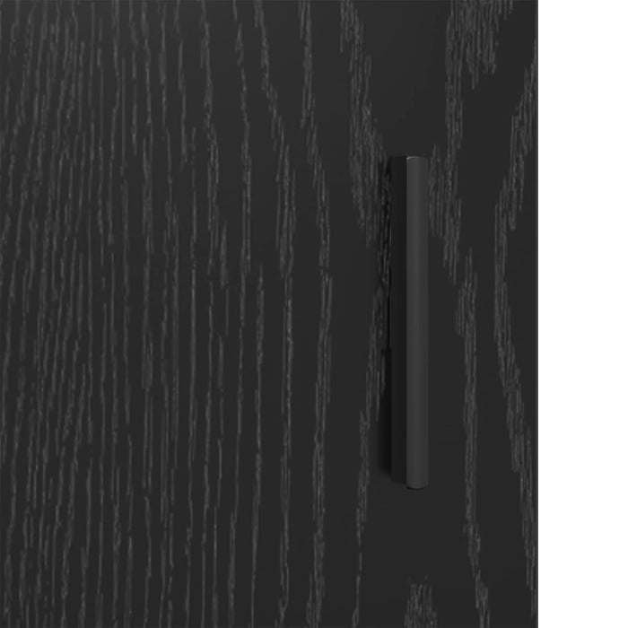 Set de mobilier pentru baie 3 pcs Stejar Negru Lemn compozit - WALTI WALTI