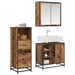 Set de mobilier pentru baie 3 pcs Lemn Vechi Lemn compozit - WALTI WALTI
