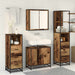 Set de mobilier pentru baie 4 pcs Lemn Vechi Lemn compozit - WALTI WALTI