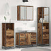 Set de mobilier pentru baie 3 pcs Lemn Vechi Lemn compozit - WALTI WALTI