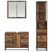 Set de mobilier pentru baie 3 pcs Lemn Vechi Lemn compozit - WALTI WALTI