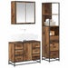 Set de mobilier pentru baie 3 pcs Lemn Vechi Lemn compozit - WALTI WALTI