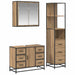Set de mobilier pentru baie cu sertar 3 pcs Stejar Artizanal - WALTI WALTI