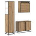 Set de mobilier pentru baie cu sertar 3 pcs Stejar Artizanal - WALTI WALTI