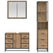 Set de mobilier pentru baie cu sertar 3 pcs Stejar Artizanal - WALTI WALTI
