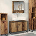 Set de mobilier pentru baie 2 pcs Lemn Vechi Lemn compozit - WALTI WALTI