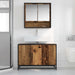 Set de mobilier pentru baie 2 pcs Lemn Vechi Lemn compozit - WALTI WALTI