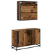 Set de mobilier pentru baie 2 pcs Lemn Vechi Lemn compozit - WALTI WALTI