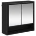 Set de mobilier pentru baie 2 pcs Stejar Negru Lemn compozit - WALTI WALTI