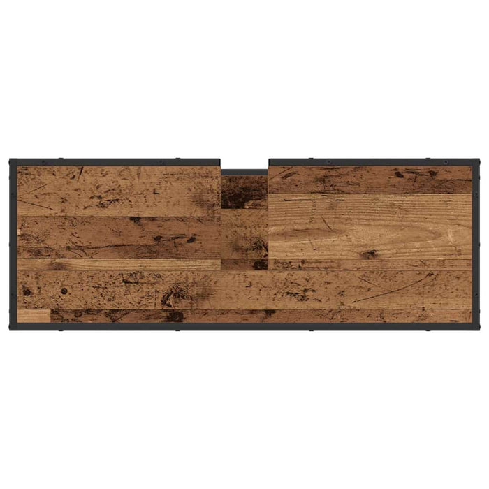 Set de mobilier pentru baie 3 pcs Lemn Vechi Lemn compozit - WALTI WALTI