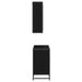 Set de mobilier pentru baie 2 pcs Stejar Negru Lemn compozit - WALTI WALTI
