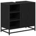 Set de mobilier pentru baie 3 pcs Stejar Negru Lemn compozit - WALTI WALTI