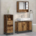 Set de mobilier pentru baie 3 pcs Lemn Vechi Lemn compozit - WALTI WALTI