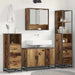 Set de mobilier pentru baie 3 pcs Lemn Vechi Lemn compozit - WALTI WALTI