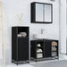 Set de mobilier pentru baie 3 pcs Stejar Negru Lemn compozit - WALTI WALTI
