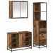 Set de mobilier pentru baie 3 pcs Lemn Vechi Lemn compozit - WALTI WALTI