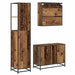 Set de mobilier pentru baie 3 pcs Lemn Vechi Lemn compozit - WALTI WALTI