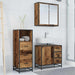 Set de mobilier pentru baie 3 pcs Lemn Vechi Lemn compozit - WALTI WALTI